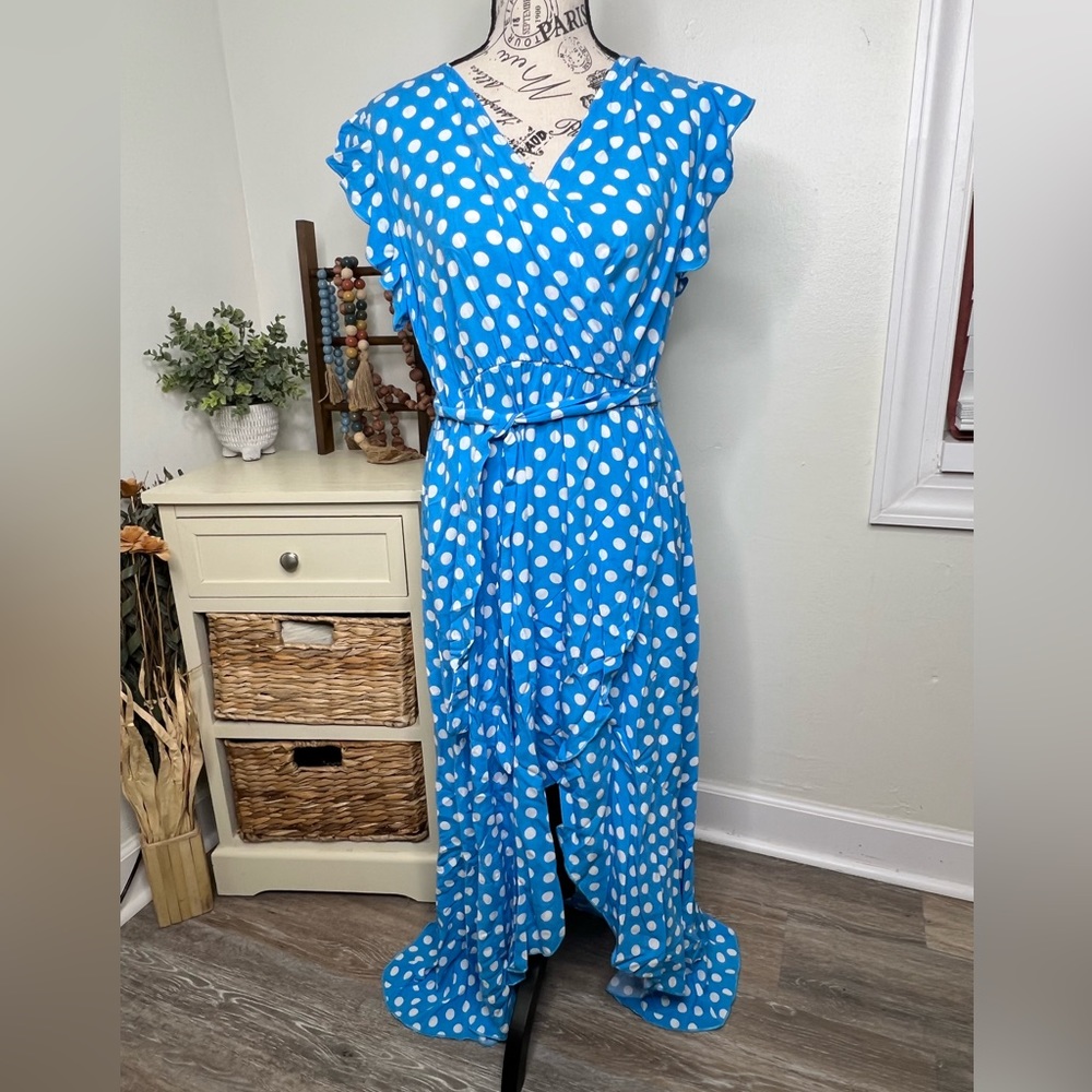 GRECERELLE  V Neck Dress Bohemian Flowy Long Maxi Dresses